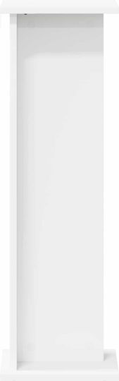 vidaXL Дървени Цветарници Бели 25x25.5x80.5см 2бр