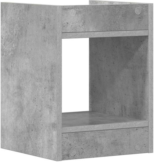 vidaXL Turn De Plante Din Lemn Gri 30x30x40 cm