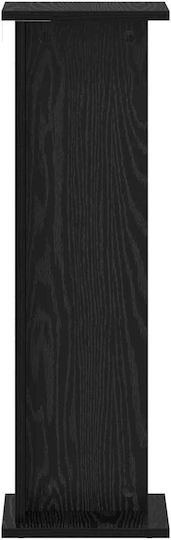vidaXL Ανθοστήλη Ξύλινη Μαύρη 25x25.5x80.5εκ.