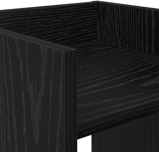 vidaXL Turn De Plante Din Lemn Negru 30x30x60 cm