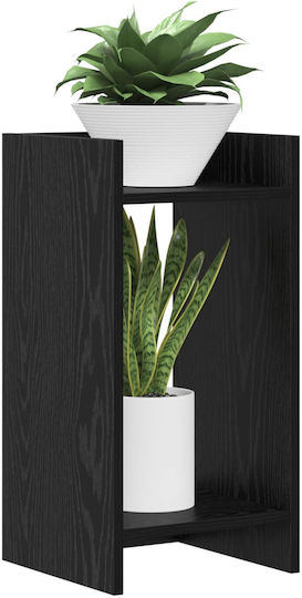 vidaXL Turn De Plante Din Lemn Negru 30x30x60 cm