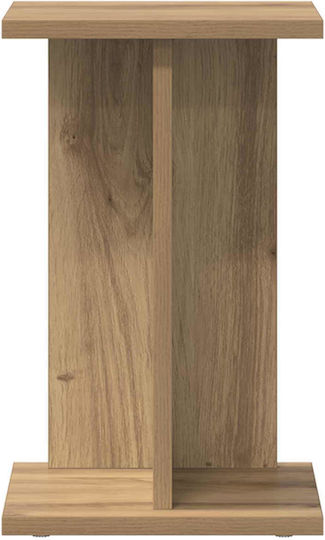 vidaXL Ανθοστήλη Ξύλινη Πράσινη 25x25.5x40.5εκ.
