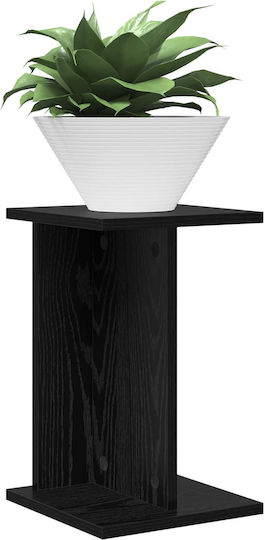 vidaXL Ανθοστήλες Ξύλινες Μαύρες 25x25.5x40.5εκ. 2τμχ