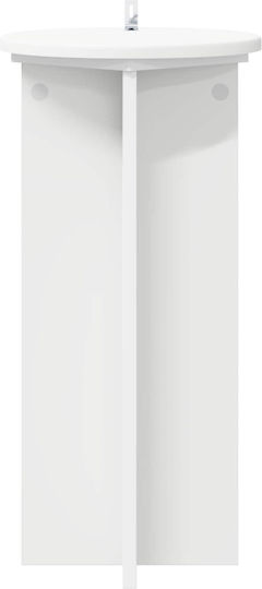 vidaXL Wooden Plant Towers White 29.5x29.5x60cm 2 Pieces