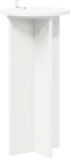 vidaXL Wooden Plant Towers White 29.5x29.5x60cm 2 Pieces