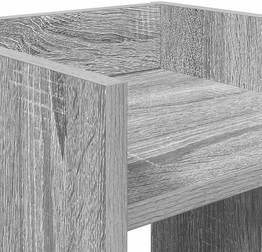 vidaXL Дървени Цветарници Сиви 30x30x40см 2бр