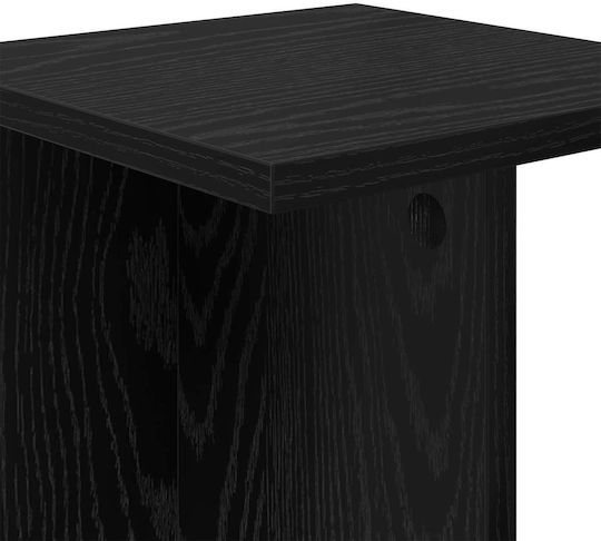 vidaXL Ανθοστήλες Ξύλινες Μαύρες 25x25.5x60.5εκ. 2τμχ