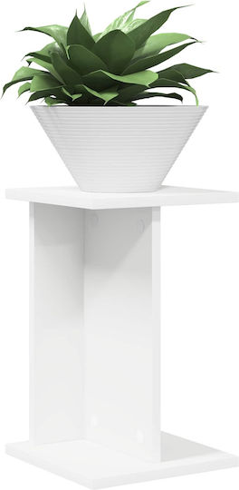 vidaXL Ανθοστήλη Ξύλινη Λευκή 25x25.5x40.5εκ.
