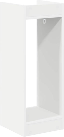 vidaXL Дървени Цветарници Бели 30x30x80см 2бр