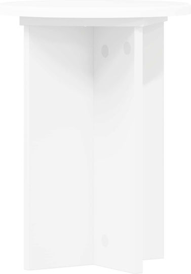 vidaXL Ανθοστήλες Ξύλινες Λευκές 29.5x29.5x40εκ. 2τμχ