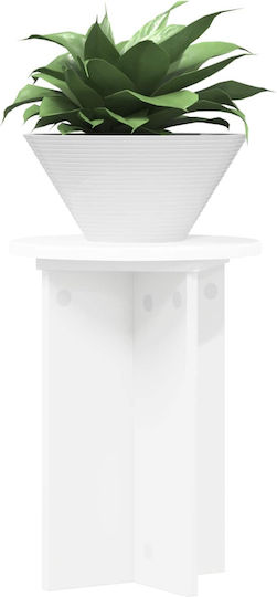 vidaXL Ανθοστήλες Ξύλινες Λευκές 29.5x29.5x40εκ. 2τμχ