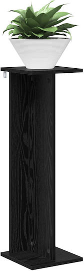 vidaXL Дървени Черни Цветарници 25x25.5x80.5см 2 броя