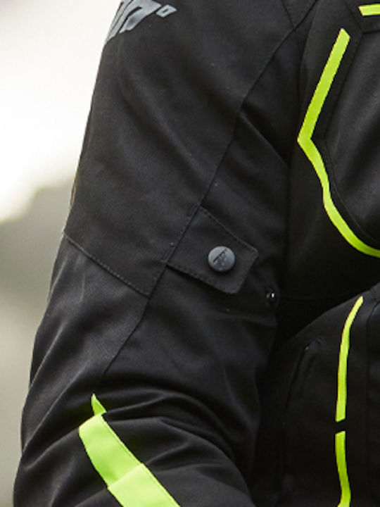 Seventy Degrees SD-JR65 Winter Men's Riding Jacket Waterproof Black/Fluorescent Yellow