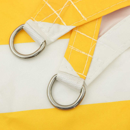 vidaXL Triangle Shade Sail Yellow with PU Coating 3m