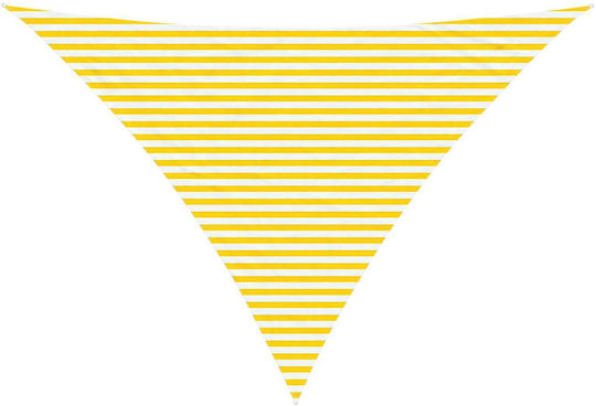 vidaXL Triangle Shade Sail Yellow with PU Coating 5x6x6m