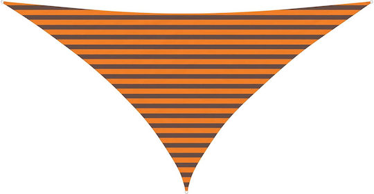 vidaXL Триъгълен Shade Sail Бял с PU Покритие 3.5x4.9x4.9м