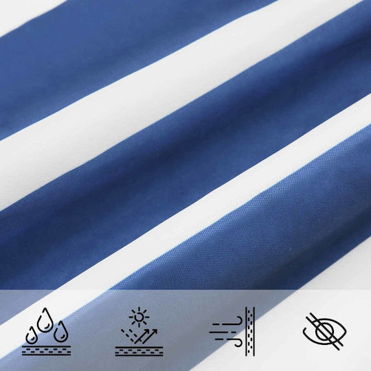 vidaXL Triangle Shade Sail White with PU Coating 4x5.8x5.8m