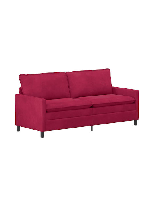 Doppelsitzer Samt Rotes Sofa 196x81x87.5cm