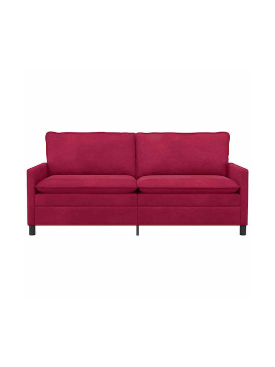 Doppelsitzer Samt Rotes Sofa 196x81x87.5cm