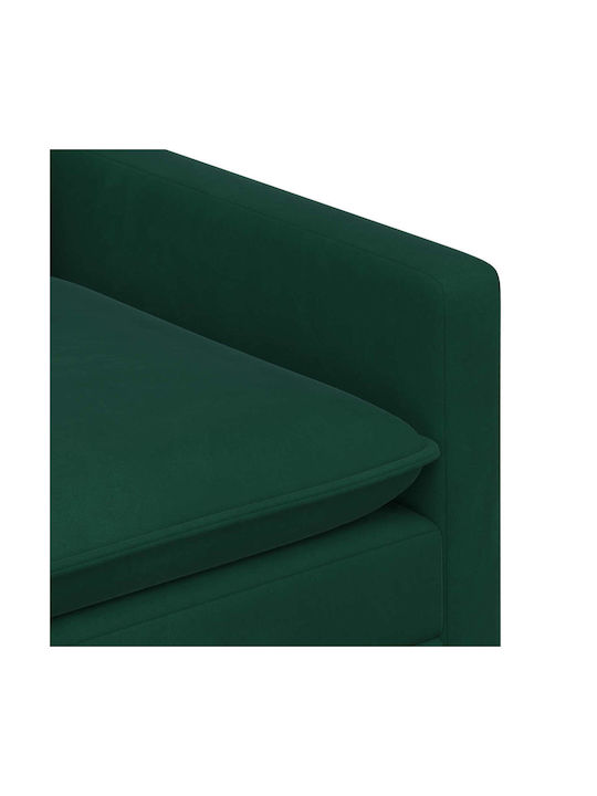 Doppelsitzer Samt Sofa Dunkelgrünes 196x81x87.5cm