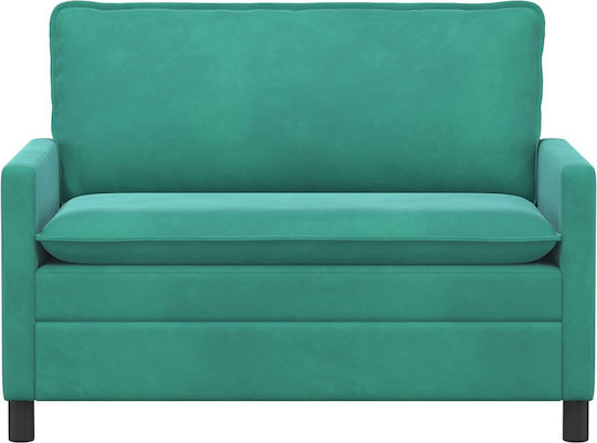 Doppelsitzer Samt Türkis 126x81x87,5cm