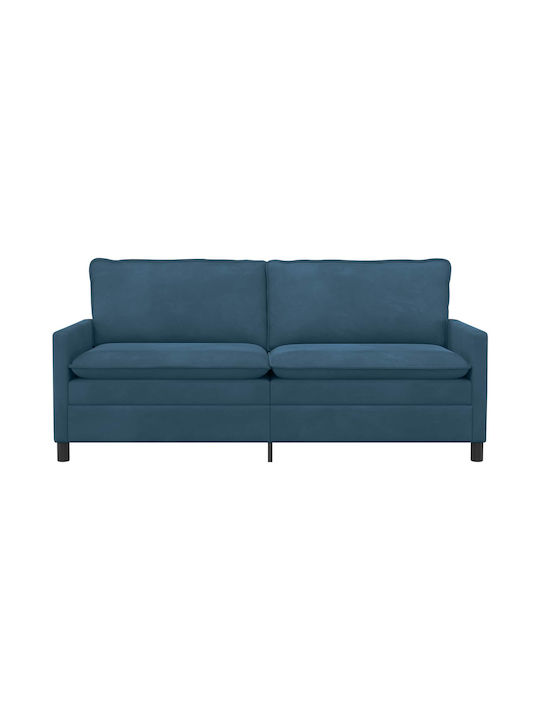 Doppelsitzer Samt Blau 196x81x87,5cm
