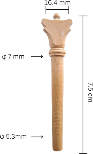 Tuning Peg for Traditional Instruments Maple