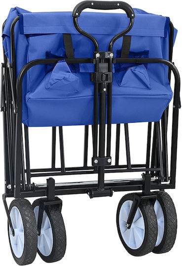 vidaXL System for Lifting / Pulling Equipment Collapsible for Load Capacity up to 200kg in Blue Colour