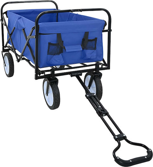 vidaXL System for Lifting / Pulling Equipment Collapsible for Load Capacity up to 200kg in Blue Colour
