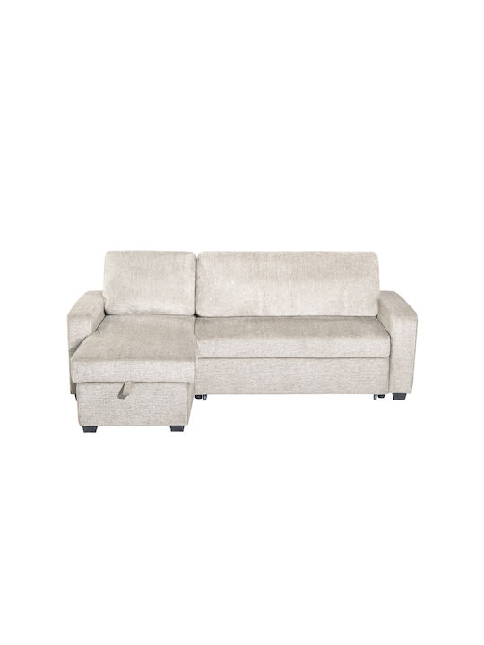 Tresor Ecke Sofa Bett mit Umkehrbarer Winkel Weiß 223x145x91cm