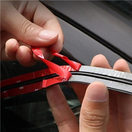 Etanșare Cauciuc Geam Parbriz Autocolant Auto Flexibil Fonoizolant Lungime 2 M Lățime 1.9 Cm Negru