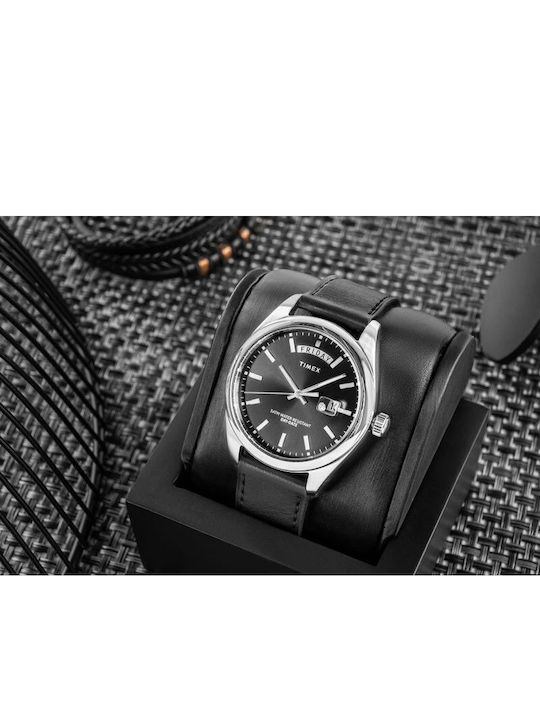 Timex Legacy Men's Watch 41mm Battery with Black Metal Bracelet