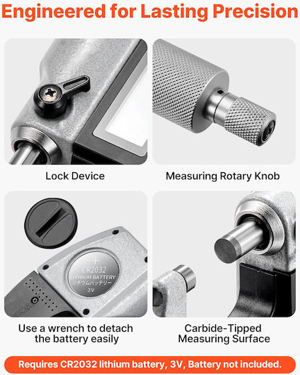 Vevor Digital Micrometer 0-25mm