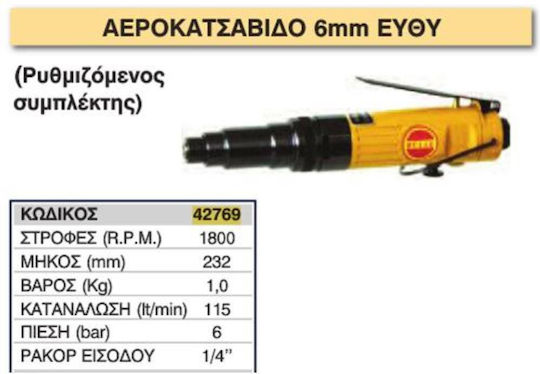 Bulle 42769 Ευθύ Αεροκατσάβιδο
