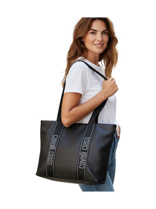Γυναικεία Τσάντα Shopper Ώμου Μαύρη