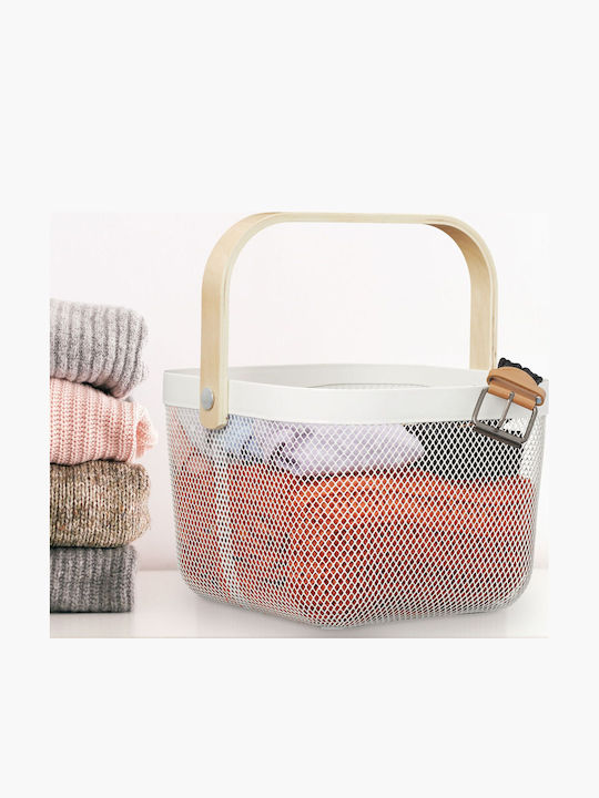 Relaxdays Black Storage Basket 26x24.5x17.5cm 2 Pieces