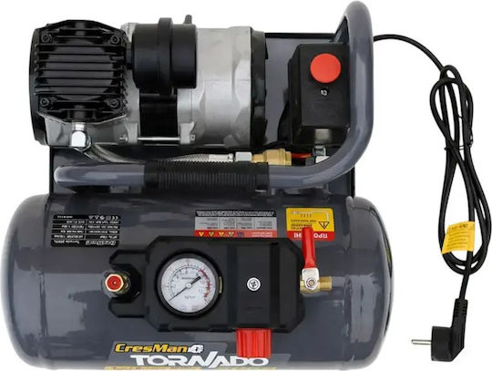 Cresman Tornado Luftkompressor mit Leistung 1hp und Luftkammer 6lt