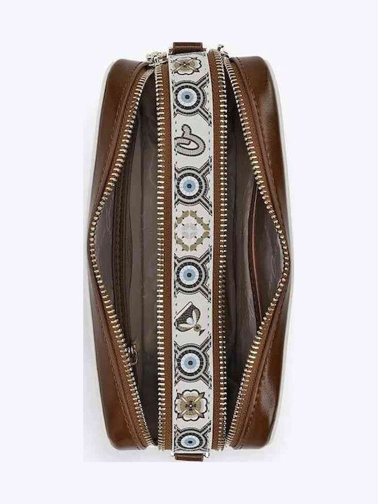 Monogram Γυναικεία Τσάντα Χιαστί Μπεζ