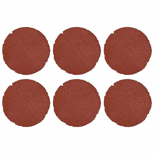 Step Stone 6 Pcs Red Ø 45 X 1.8 Cm Rubber 42030075 Red