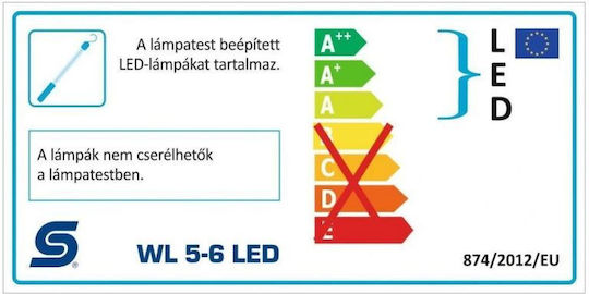 LMS Φακός Συνεργείου Ρεύματος LED IP54 με Φωτεινότητα έως 600lm Φορητή Λάμπα Εργασίας με 5m