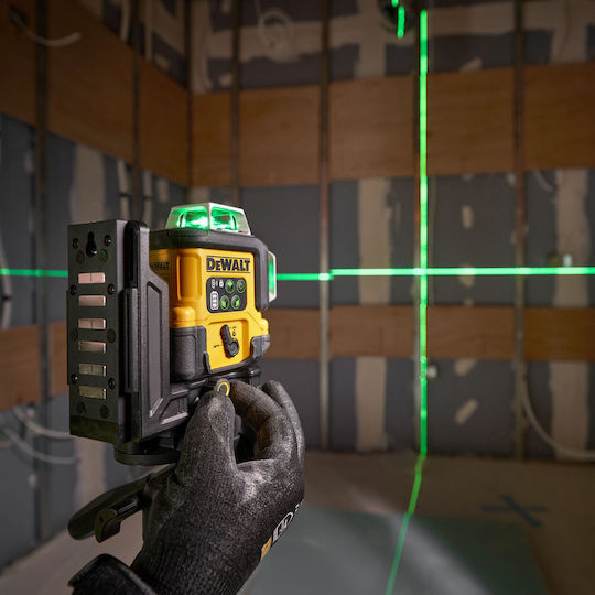 DEWALT Cross-Line Laser Level Green Beam with 45m Working Range