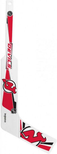Inglasco Мини Nhl 531an000037 Пластмасов Вратарски Стик New Jersey Devils Бял Многоцветен