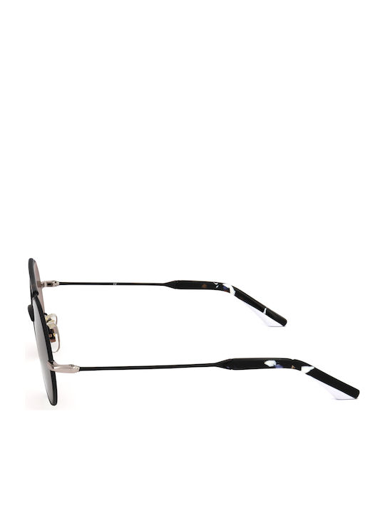 Sandro Unisex Sonnenbrillen mit Schwarzem Rahmen und Braunen Gläsern