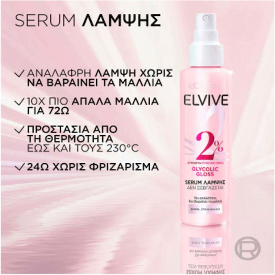 L'Oreal Paris Elvive Glycolic Gloss Lotion Μαλλιών για Αναδόμηση 150ml