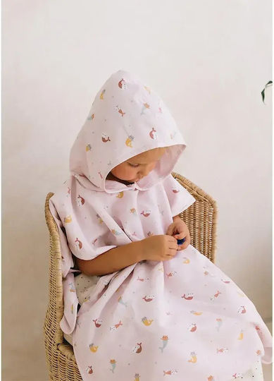 Monnëka Beach Poncho UV Protection 1-3 Years Mermaid Cats