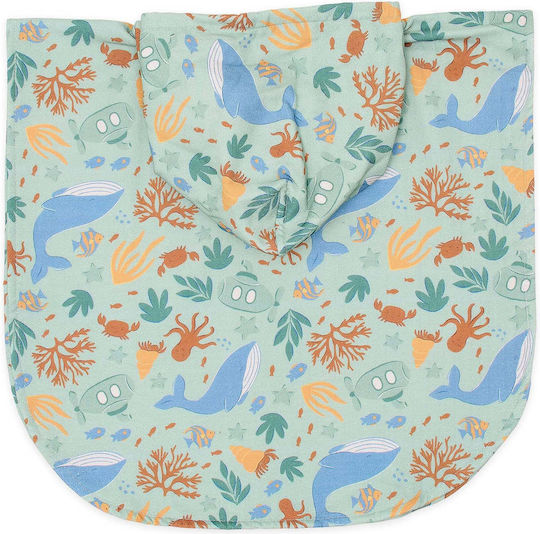 Little Dutch Kid's Beach Poncho Ocean World Multicolour One Size