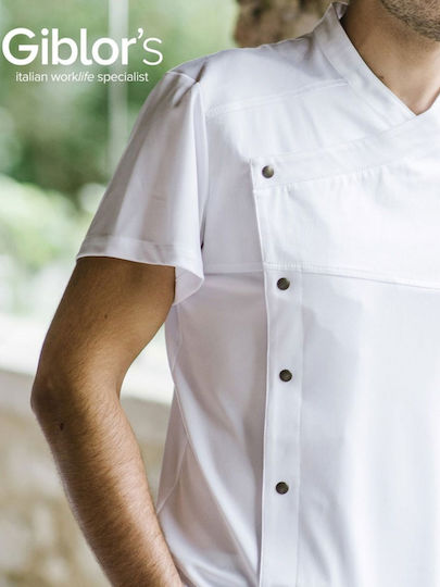 Giblor's Coat Chef White with Short Sleeve Lapo