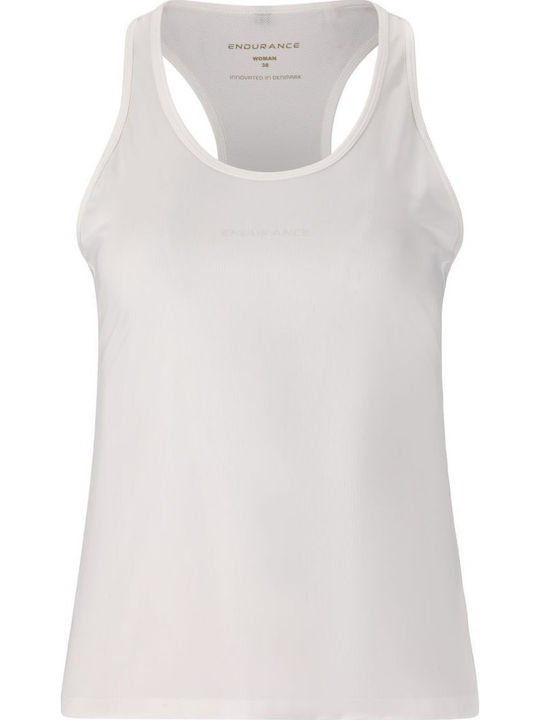 Bluza Damă Fără Mâneci Albă