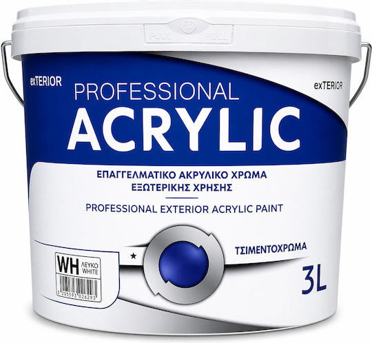 Pellachrom Professional Acrilyc Пластмасова Външна Употреба Сив 3л