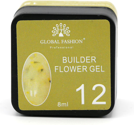 Global Fashion Flower Builder Gel Νυχιών 12 8gr